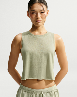 NikeSKIMS Performance Cotton Blend Women's Cropped Tank Top. Nike.com